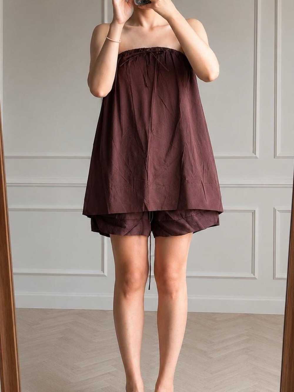 DISSH Strapless Two-Piece Set